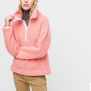 NWT J. Crew preppy minimalist cozy Polartec® sherpa pullover/top